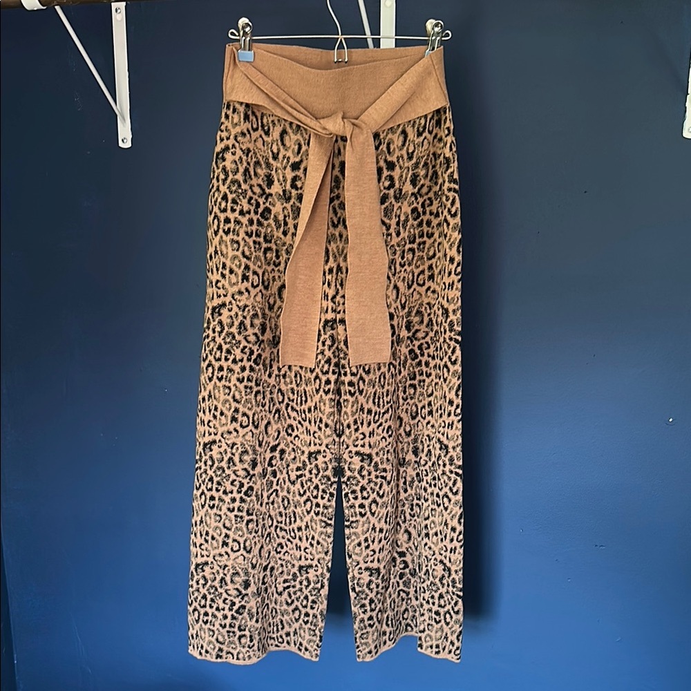 Moth by Anthropologie Brown Tan Wide Leg Pants